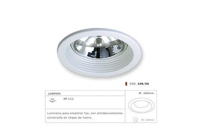 Fabrica de Lamparas, Embutidos Halospot, Lamparas Profesionales