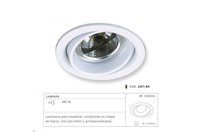 Fabrica de Lamparas, Embutidos Halospot, Lamparas Profesionales