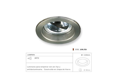 Fabrica de Lamparas, Embutidos Halospot, Lamparas Profesionales